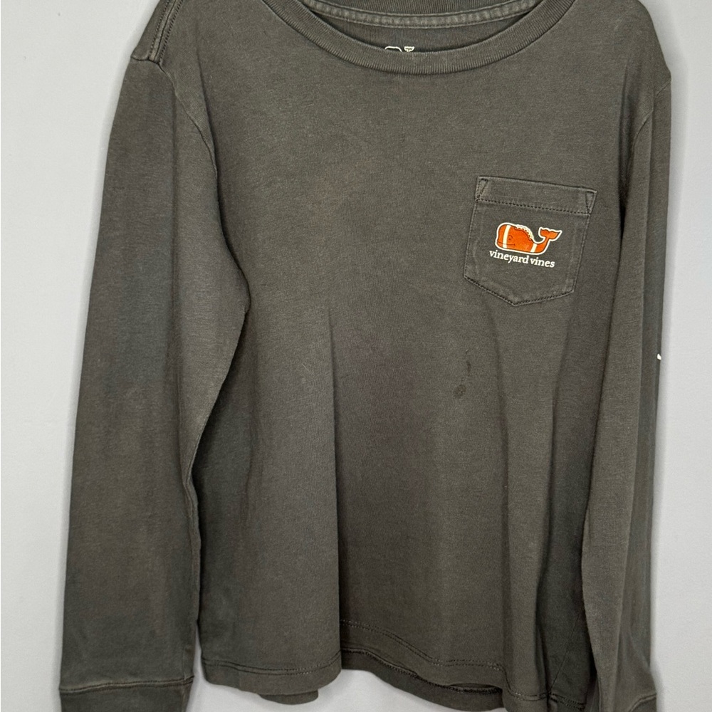 Vineyard Vines Navy Blue football Crew Neck Tee